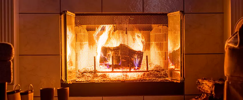 Mendota Hearth Landscape Fireplace Installation in Covington, Kentucky