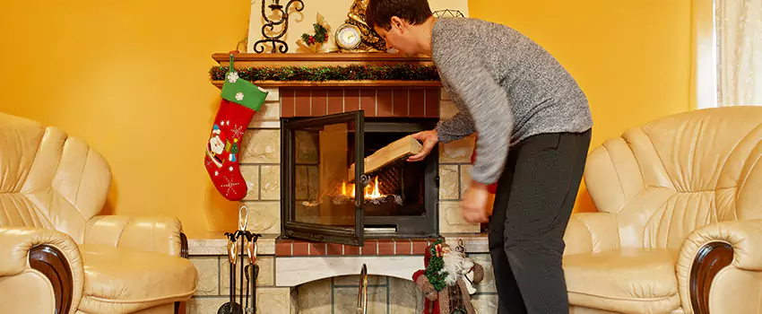 Rusted Metal Fireplace Restoration in Covington, Kentucky